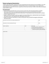 Form DHS-3550-ENG Minnesota Child Care Assistance Program Application - Minnesota, Page 18