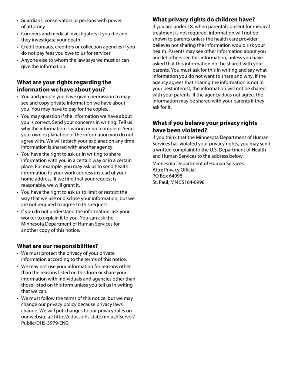 Form DHS-3550-ENG Minnesota Child Care Assistance Program Application - Minnesota, Page 24