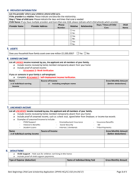 Form DPHHS-HCS/CC-010 Best Beginnings Child Care Scholarship Application - Montana, Page 3