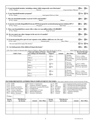 Form 2151-WC Application for Child Care Assistance - Nevada, Page 5