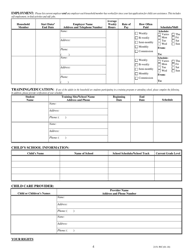 Form 2151-WC Application for Child Care Assistance - Nevada, Page 6