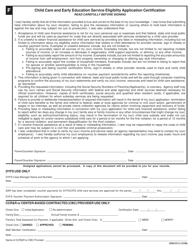 Form DHS/CC:1 Child Care and Early Education Service Eligibility Application - New Jersey, Page 4