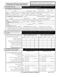 Formulario DHS/CC:1 Solicitud De Elegibilidad Para Servicios De Cuidado Infantil Y Educaci &quot;n Temprana - New Jersey (Spanish), Page 2