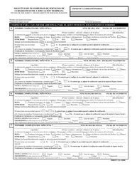 Formulario DHS/CC:1 Solicitud De Elegibilidad Para Servicios De Cuidado Infantil Y Educaci &quot;n Temprana - New Jersey (Spanish), Page 5