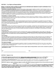 Child Care Assistance Application - New Mexico, Page 2