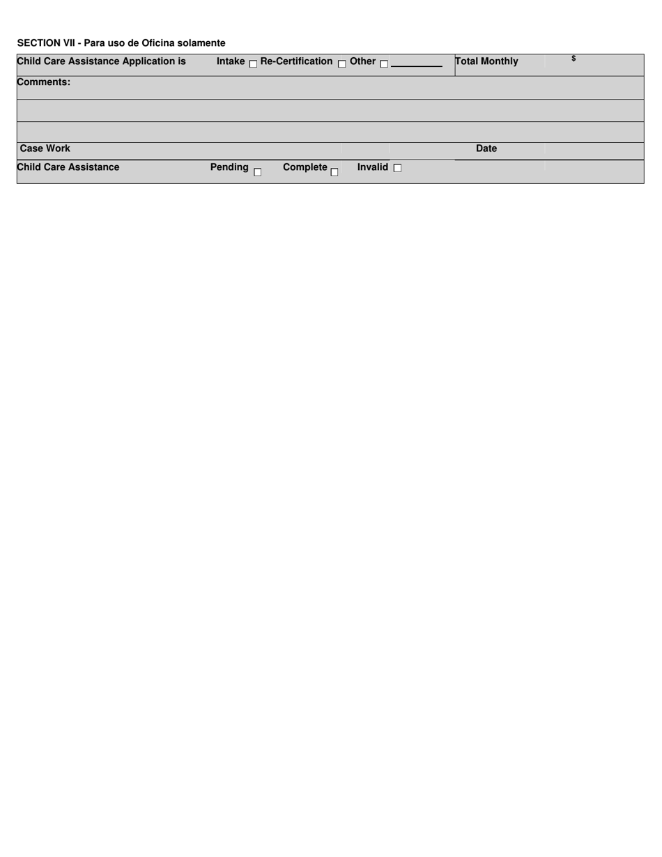Solicitud Para Asistencia De Cuidado De Ni os - New Mexico (Spanish), Page 3