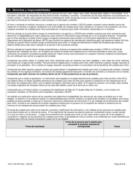 Formulario JFS01138-SPA Applicacion Para Los Beneficios De Cuidados Para Ninos - Ohio (Spanish), Page 8
