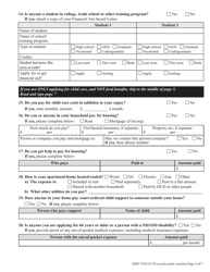 Form DHS7476 Employment Related Day Care (Erdc) and Supplemental Nutrition Assistance Program (Snap) Application - Oregon, Page 4