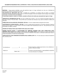 Formulario DFS100CC Solicitud De Asistencia De Cuidado Infantil - Wyoming (Spanish), Page 11