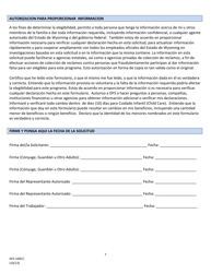Formulario DFS100CC Solicitud De Asistencia De Cuidado Infantil - Wyoming (Spanish), Page 7