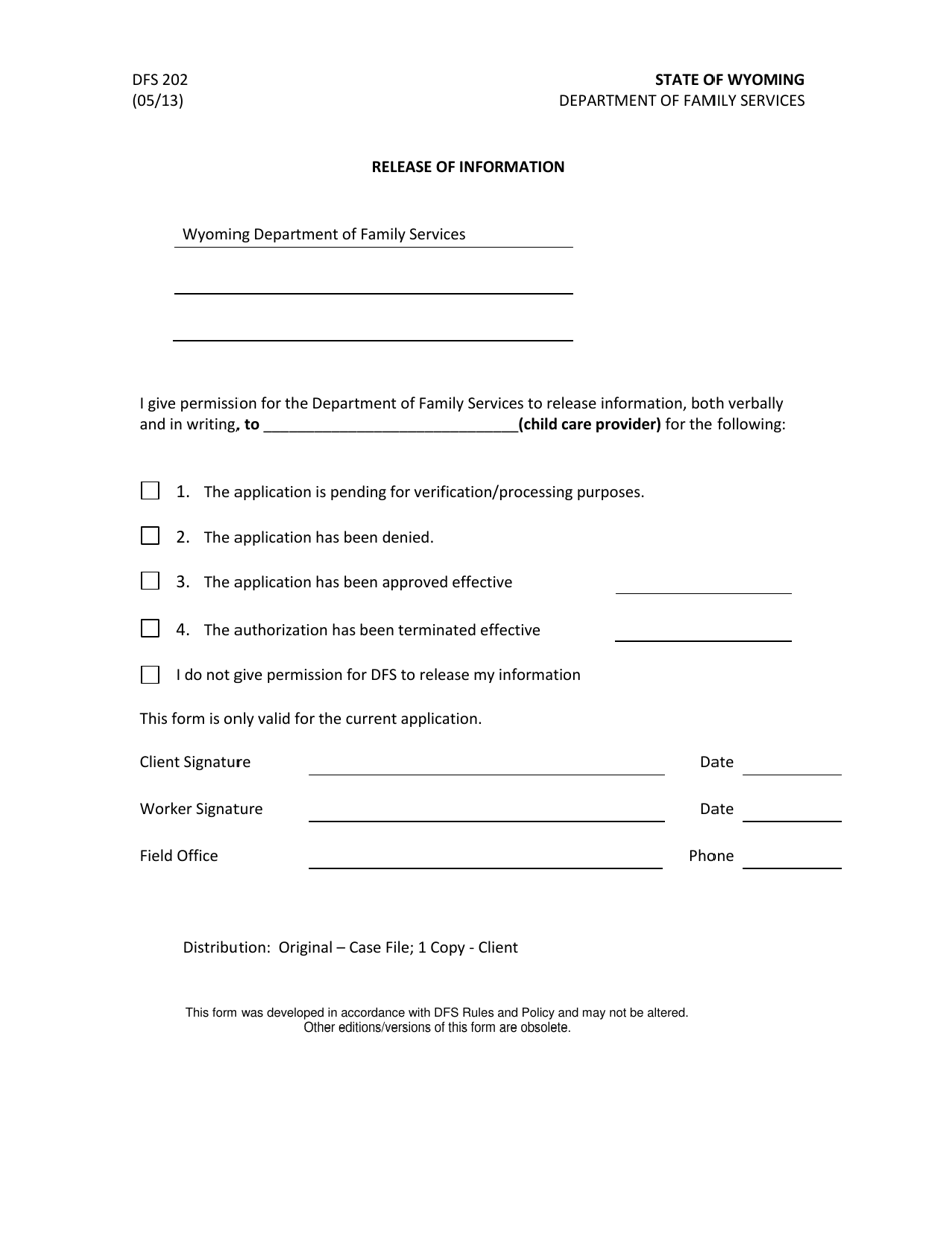 Form DFS100CC Wyoming Application for Child Care Assistance - Wyoming, Page 13