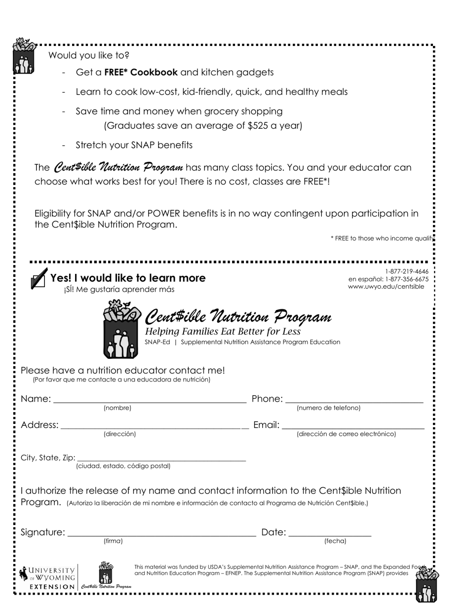 Form DFS100CC Wyoming Application for Child Care Assistance - Wyoming, Page 17
