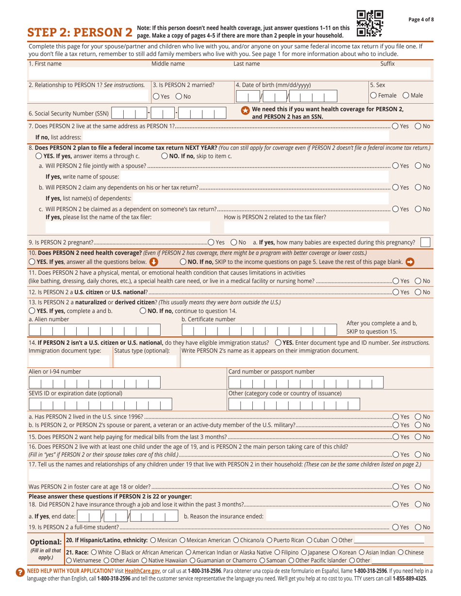 Application For Health Coverage And Help Paying Costs Fill Out Sign Online And Download Pdf 3611