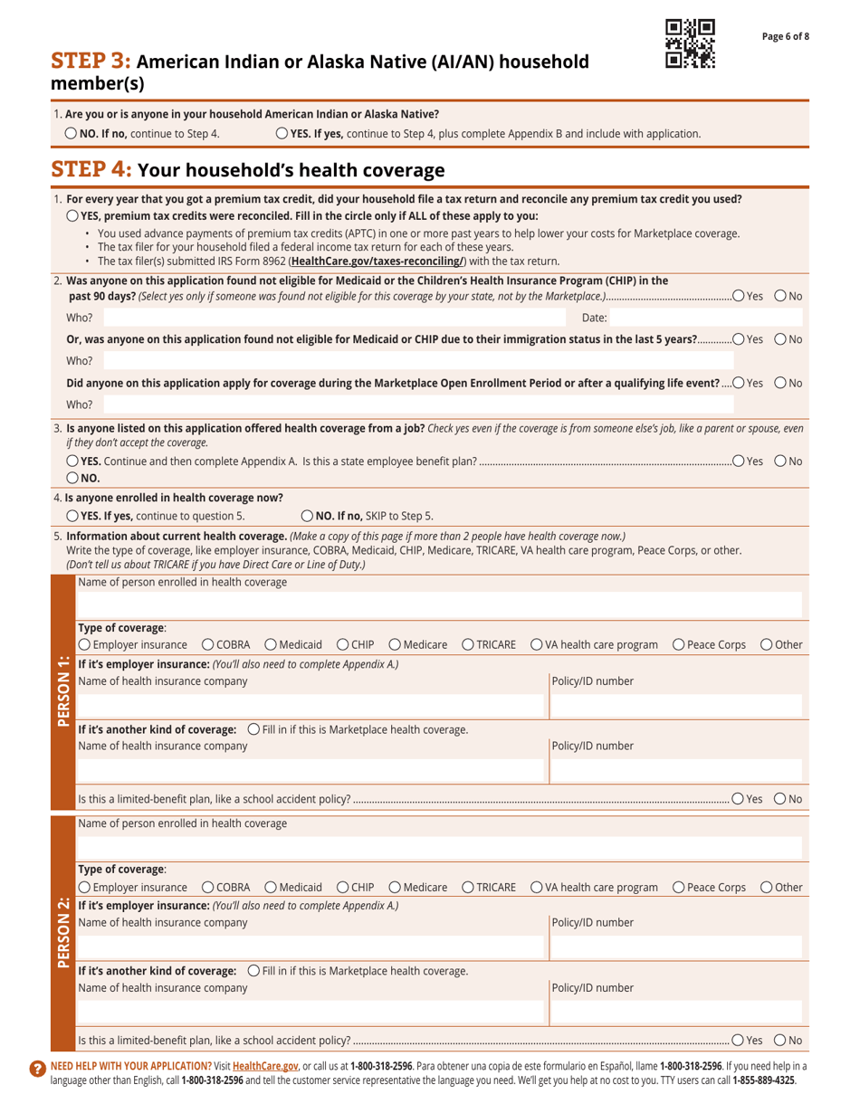 Application for Health Coverage  Help Paying Costs, Page 7