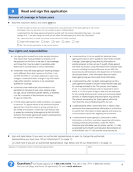 Sample Medicaid Renewal Form, Page 9