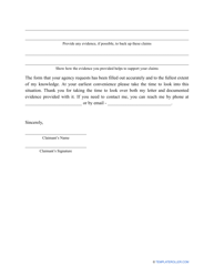 Unemployment Appeal Letter Template, Page 2