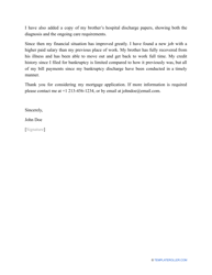 Sample &quot;Letter of Explanation for Bankruptcy&quot;, Page 2