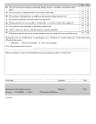 Form DOL-128 Job Search Skills Assessment Form - Connecticut, Page 2