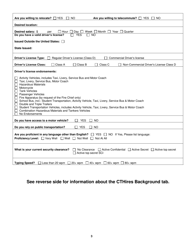 Form JS-511B Education and Work History Form - Connecticut, Page 3