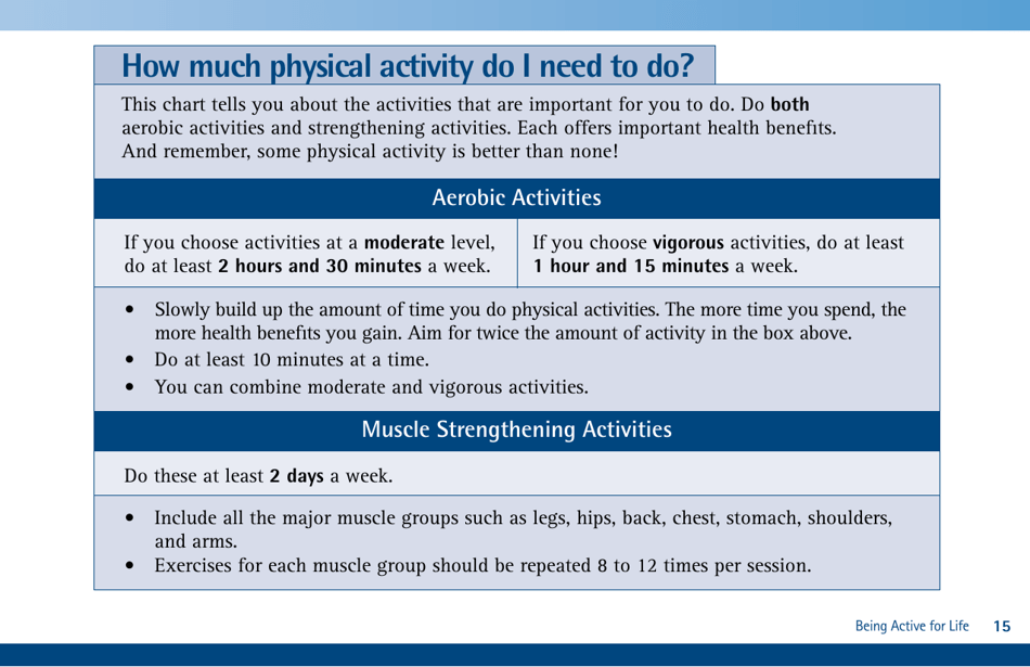 Be Active Your Way: a Guide for Adults, Page 19