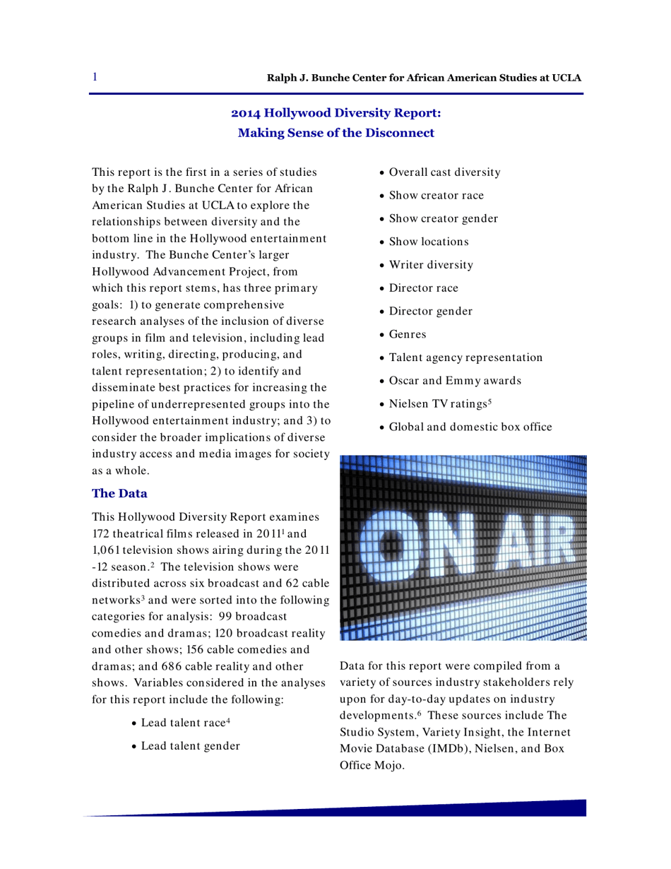 Hollywood Diversity Report - Making Sense of the Disconnect - Ucla, Page 3