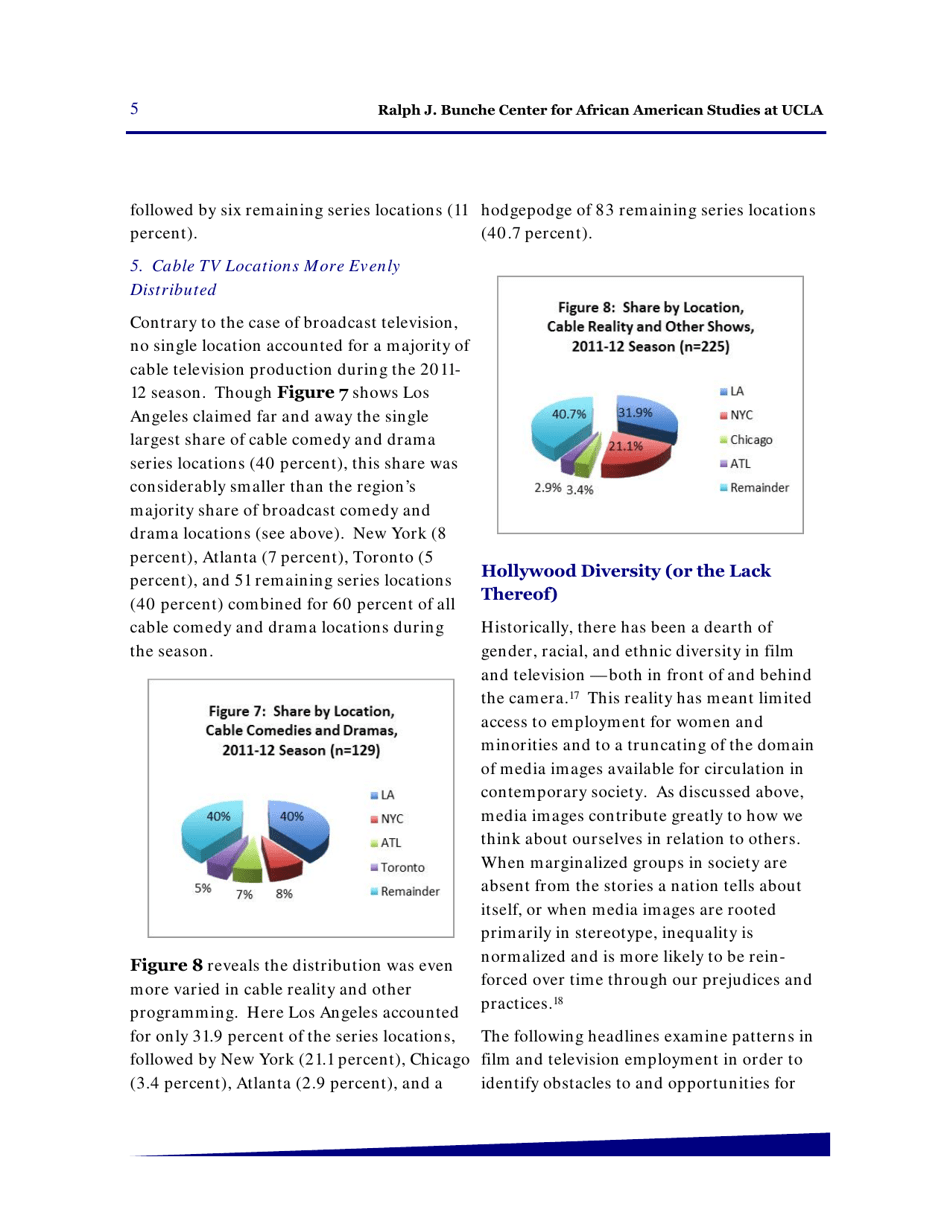 Hollywood Diversity Report - Making Sense of the Disconnect - Ucla, Page 7