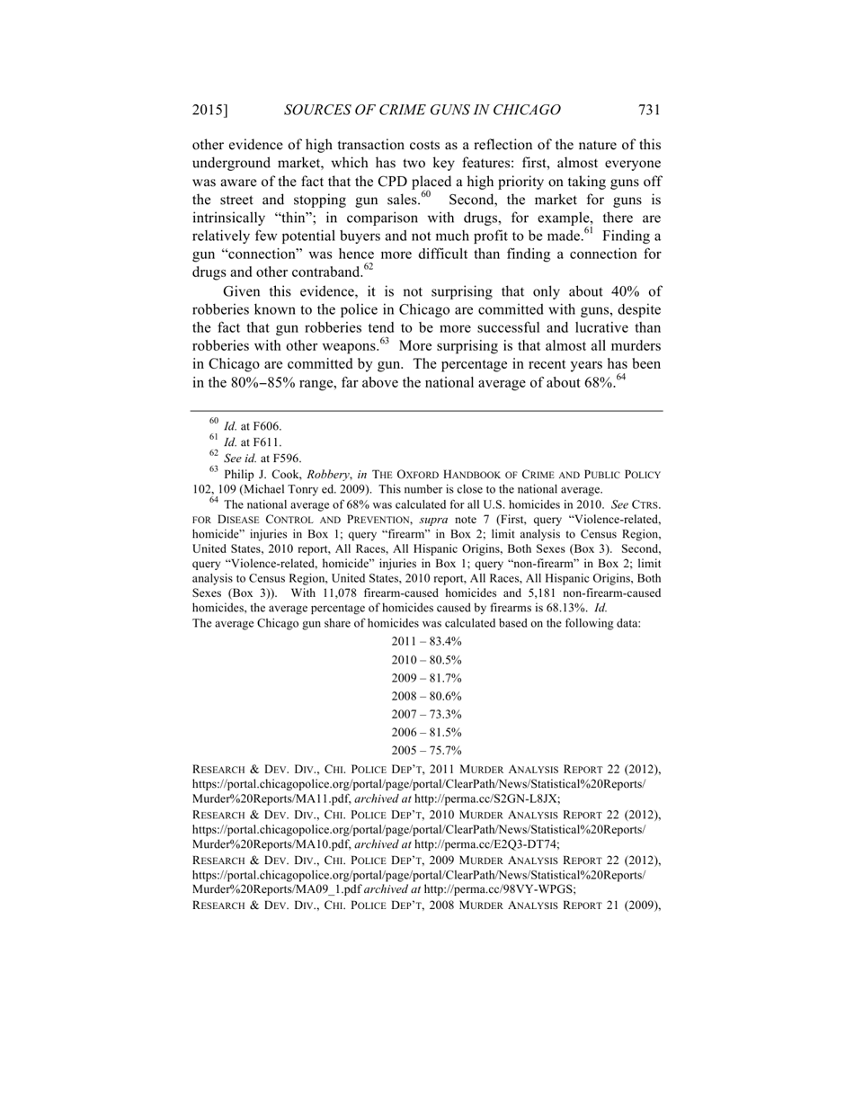 Some Sources of Crime Guns in Chicago: Dirty Dealers, Straw Purchasers, and Traffickers, Page 15