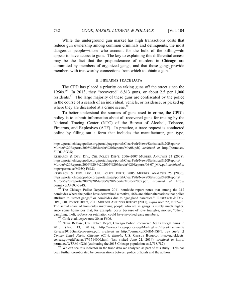Some Sources of Crime Guns in Chicago: Dirty Dealers, Straw Purchasers, and Traffickers, Page 16