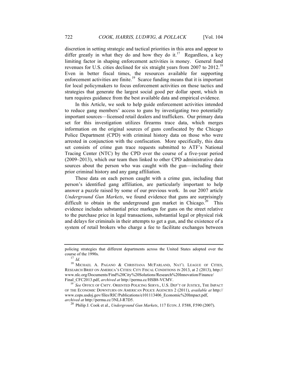 Some Sources of Crime Guns in Chicago: Dirty Dealers, Straw Purchasers, and Traffickers, Page 6