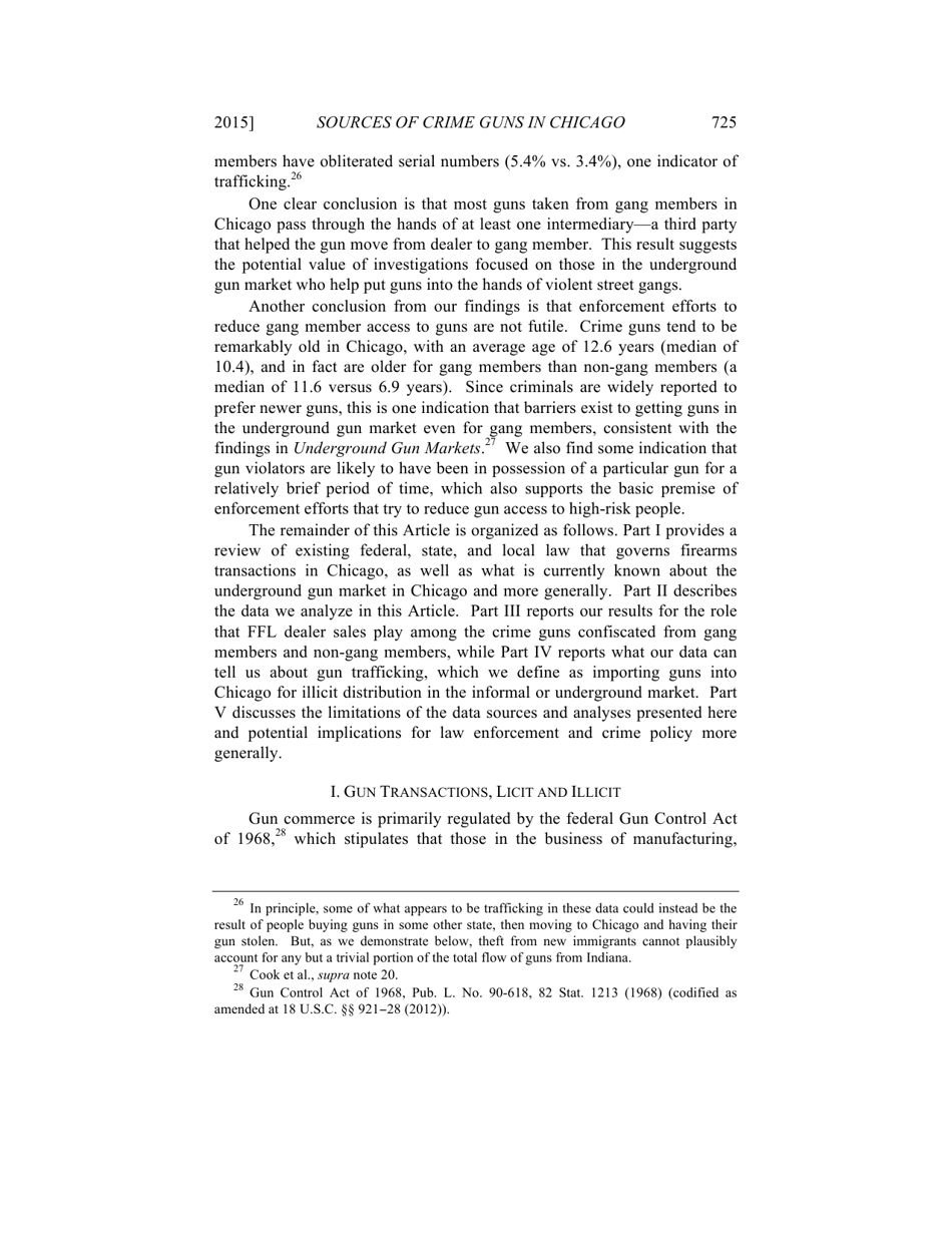 Some Sources of Crime Guns in Chicago: Dirty Dealers, Straw Purchasers, and Traffickers, Page 9