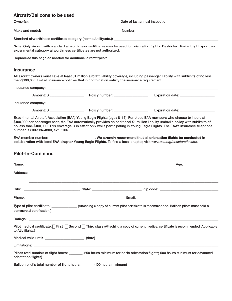 Flying Plan Checklist - Boy Scouts of America, Page 2