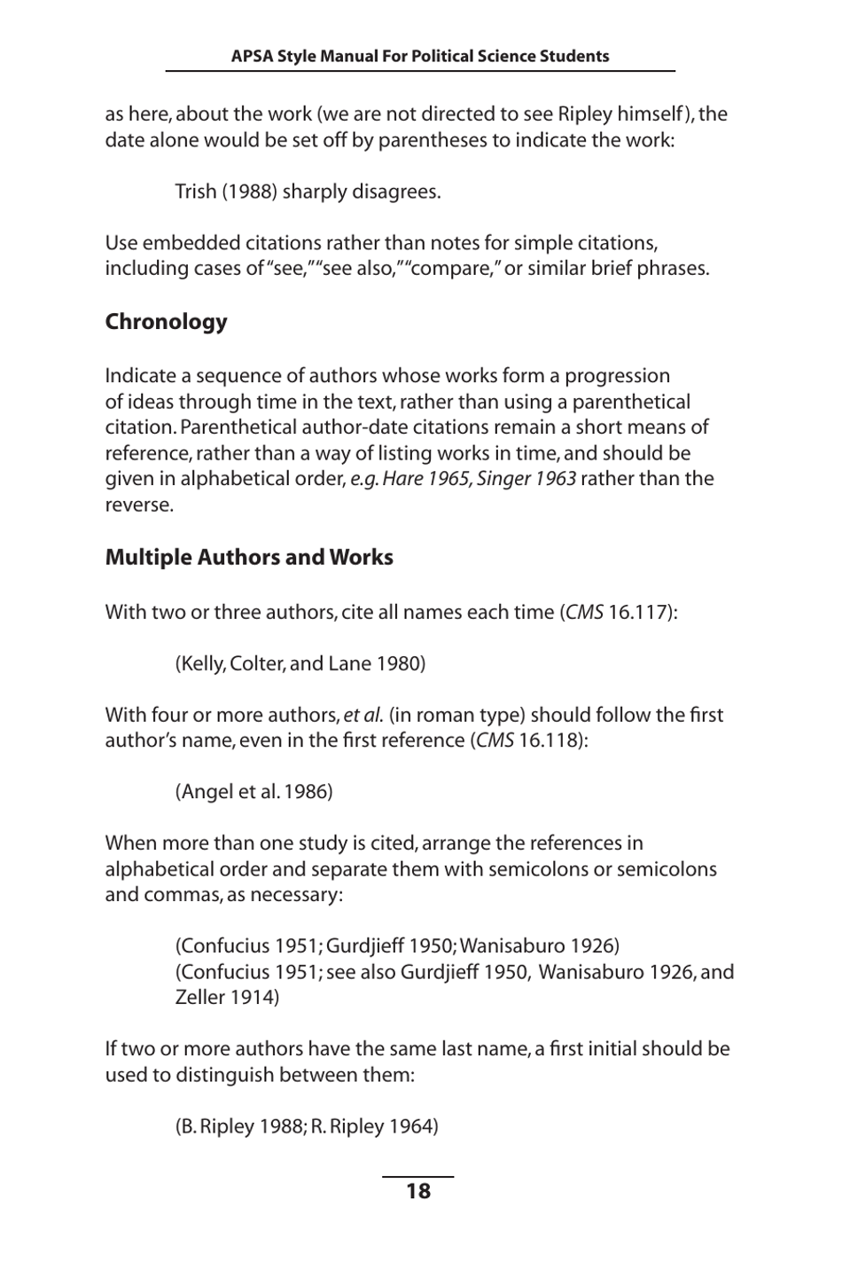 Style Manual for Political Science - Apsa, Page 19