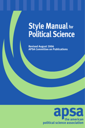 Style Manual for Political Science - Apsa
