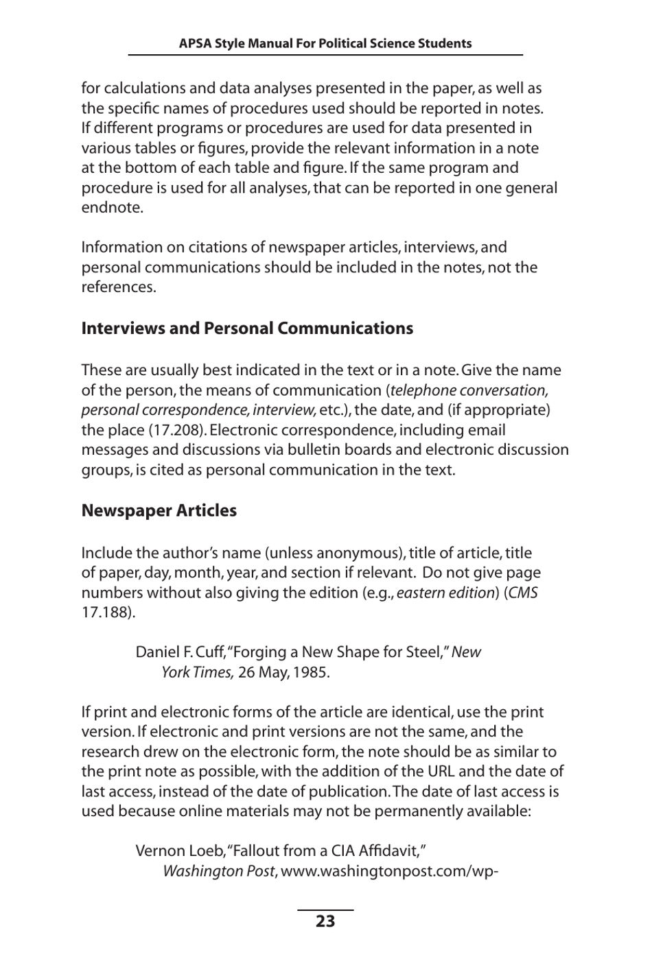 Style Manual for Political Science - Apsa, Page 24