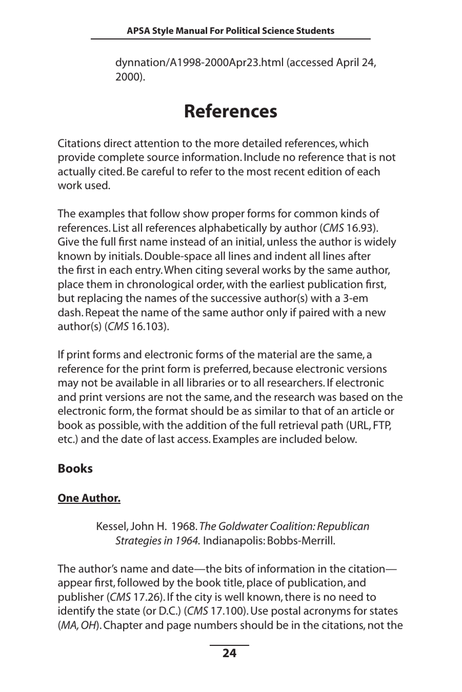 Style Manual for Political Science - Apsa, Page 25