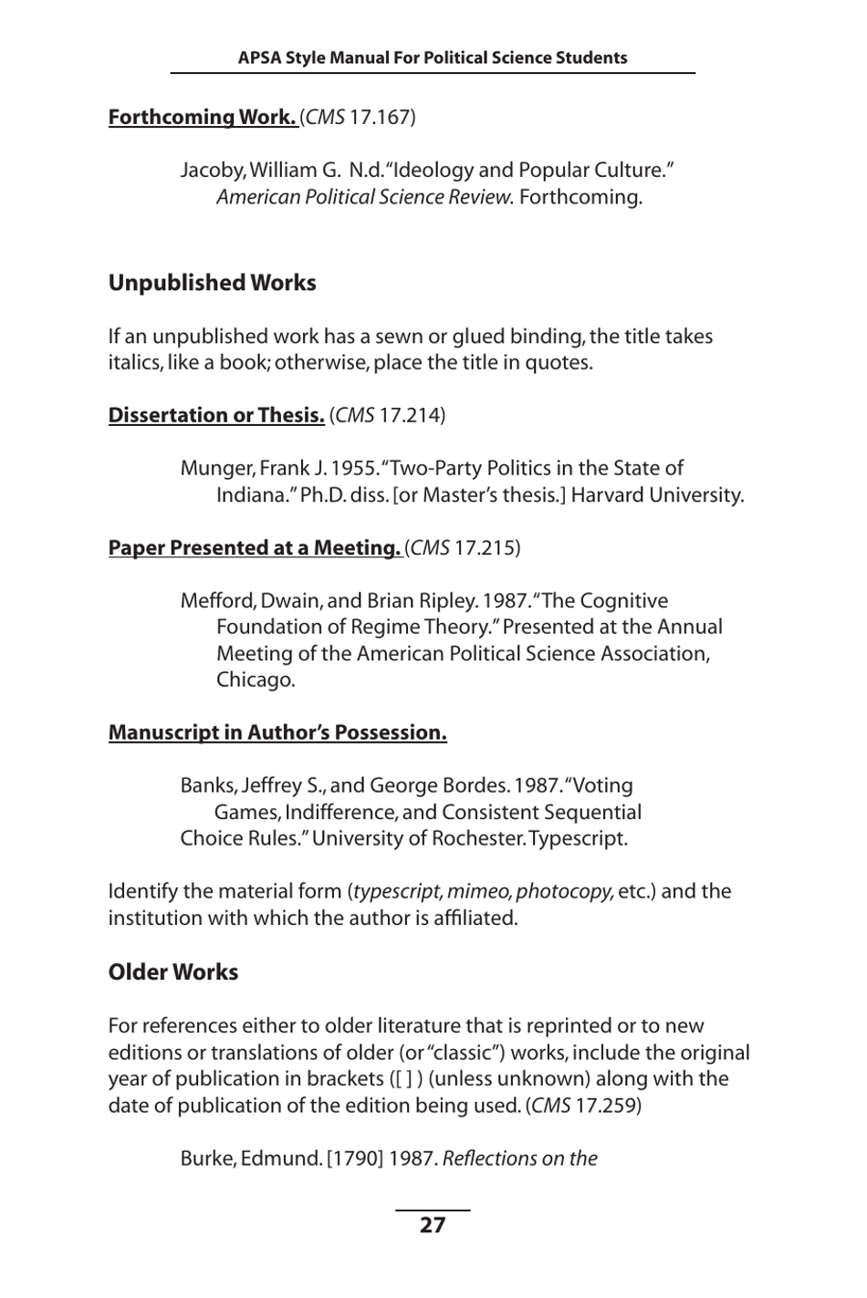 Style Manual for Political Science - Apsa, Page 28
