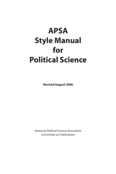 Style Manual for Political Science - Apsa, Page 2