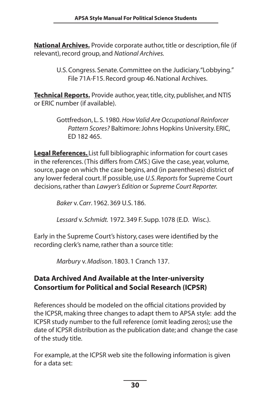 Style Manual for Political Science Apsa Download Printable PDF