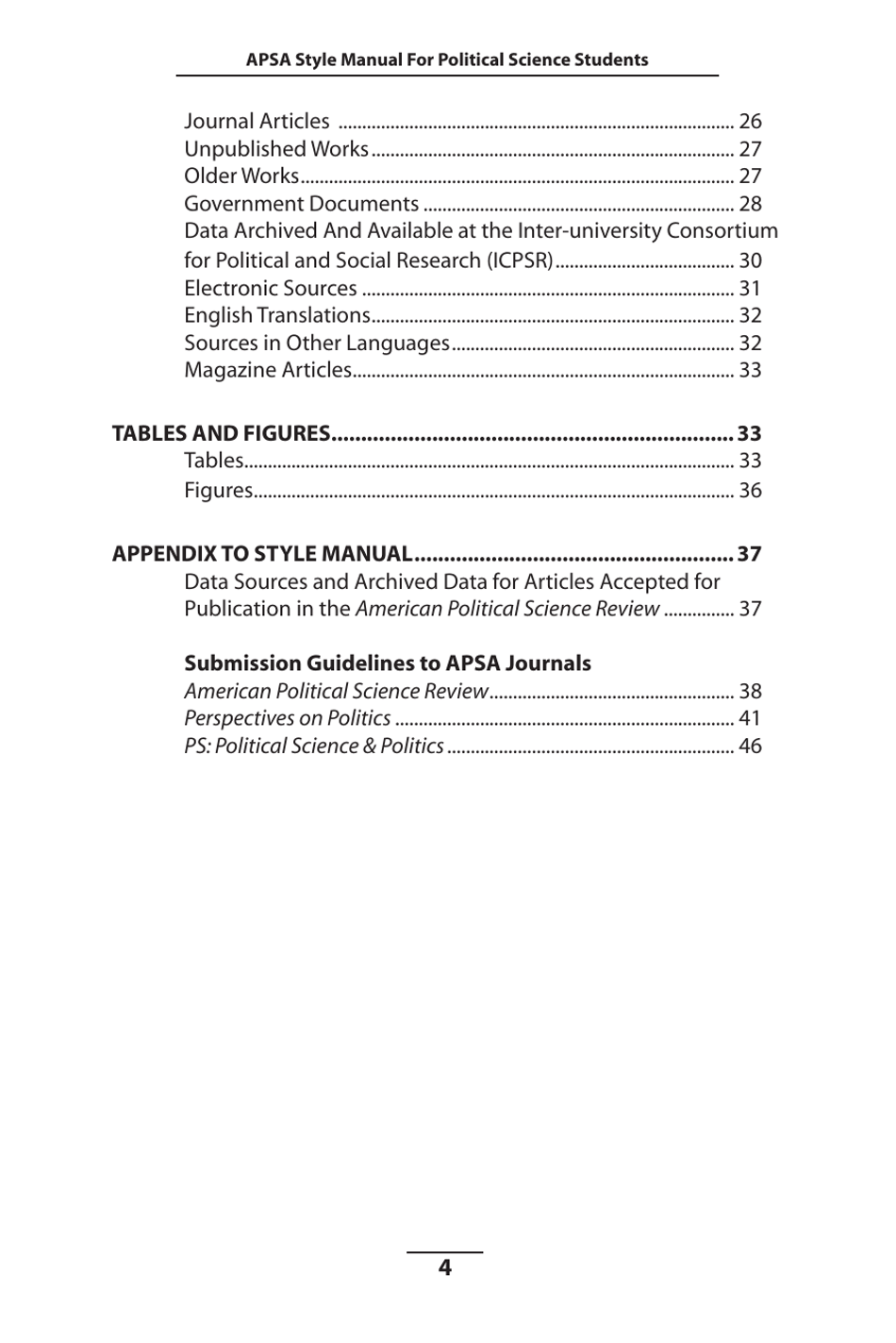Style Manual for Political Science - Apsa, Page 5