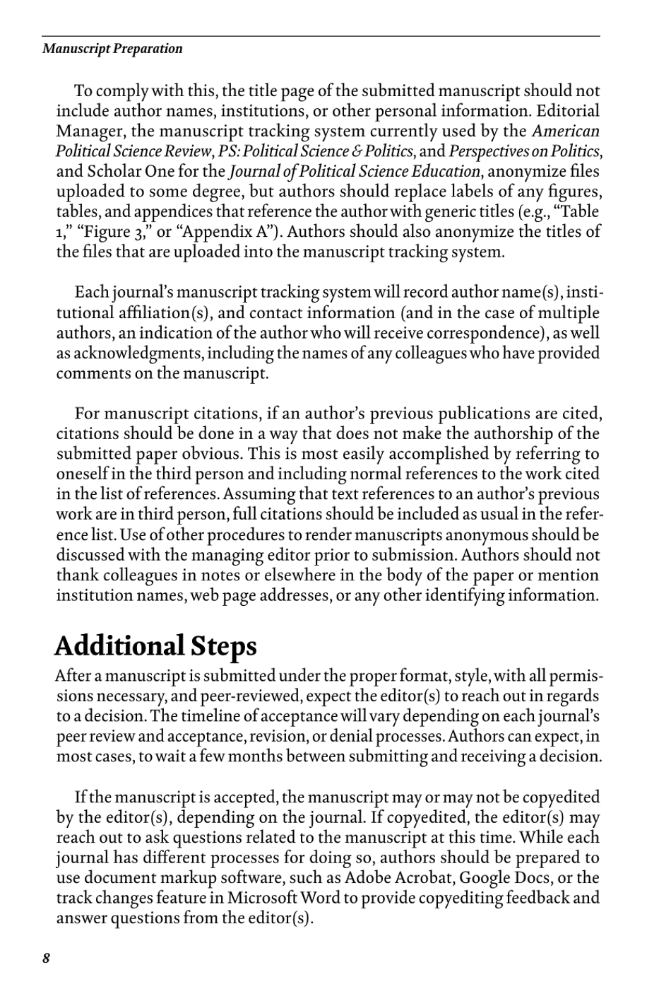 Style Manual for Political Science Apsa Download Printable PDF