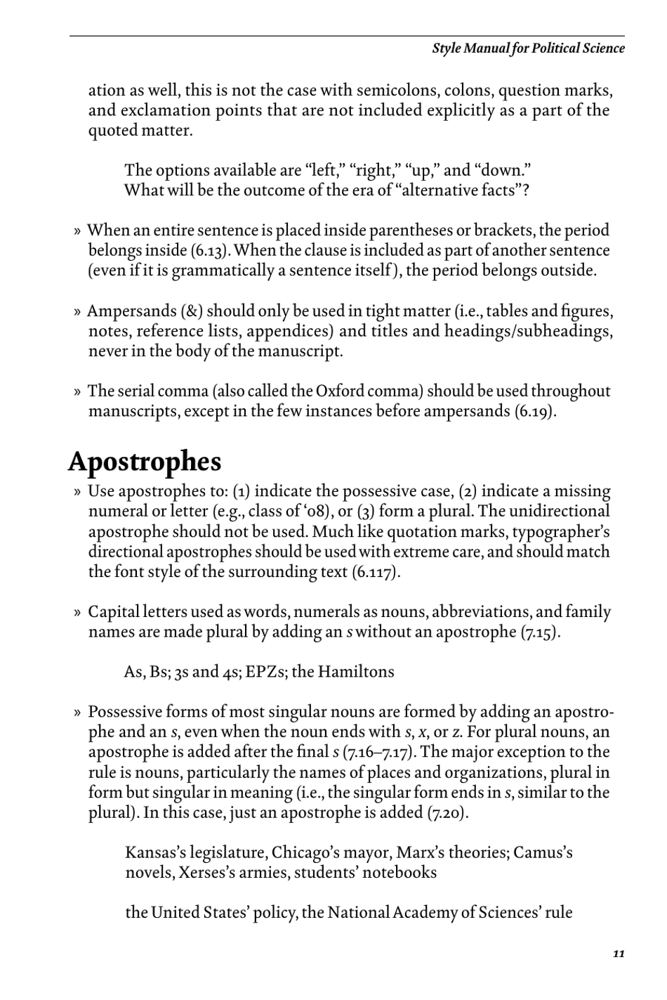 Style Manual for Political Science Apsa Download Printable PDF