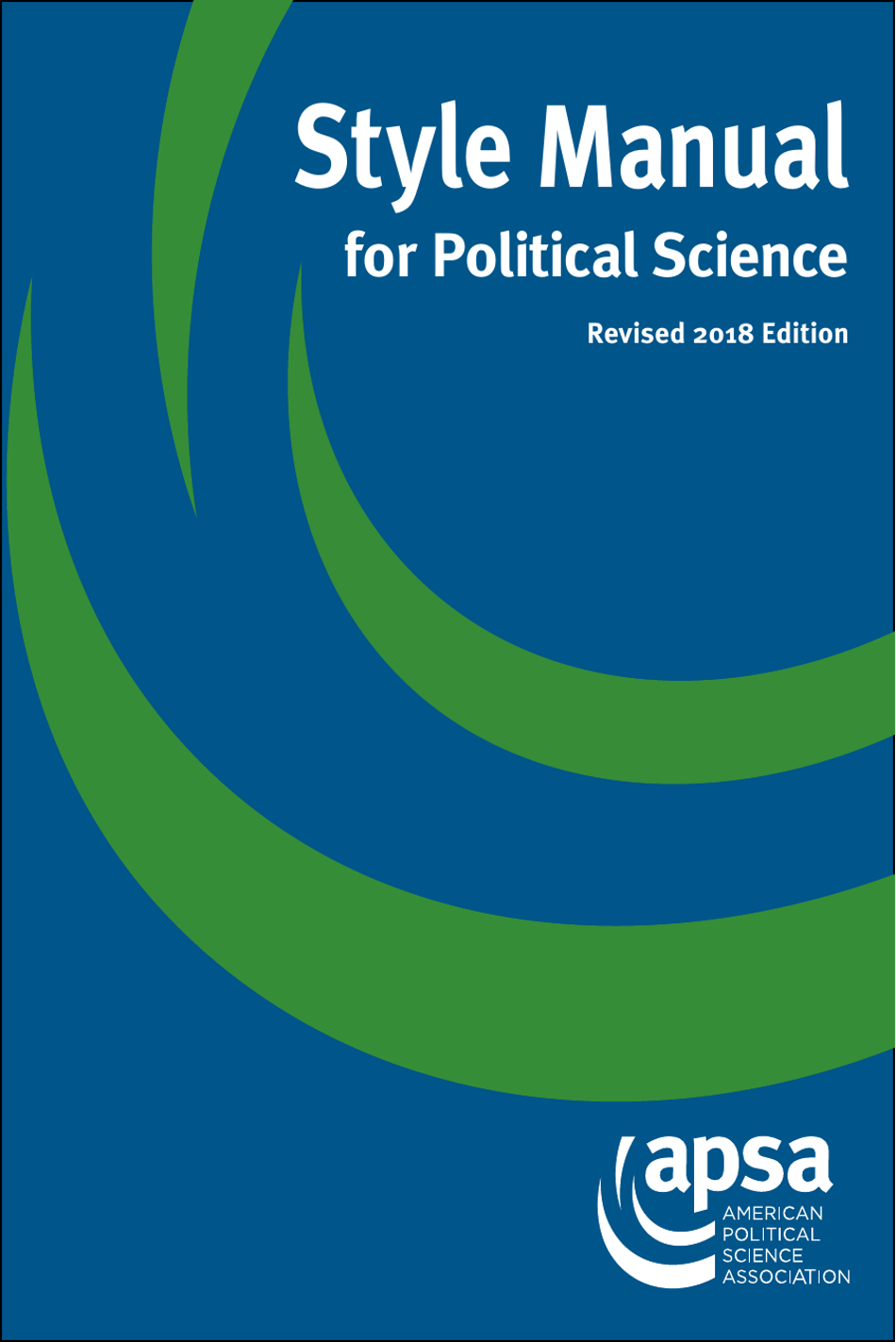 Style Manual for Political Science - Apsa, Page 1