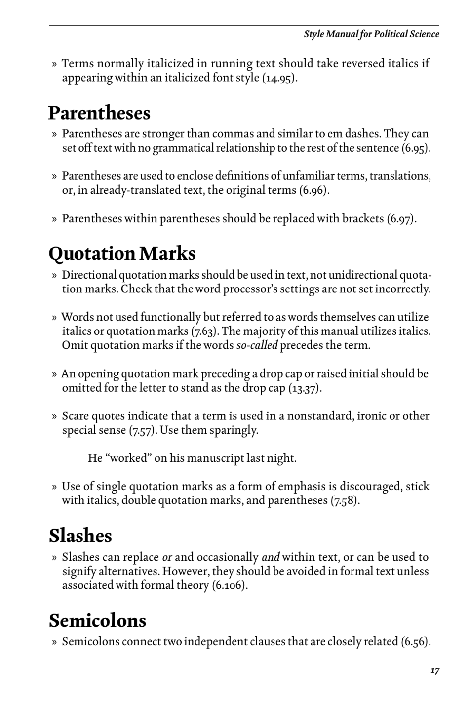 Style Manual for Political Science - Apsa, Page 23