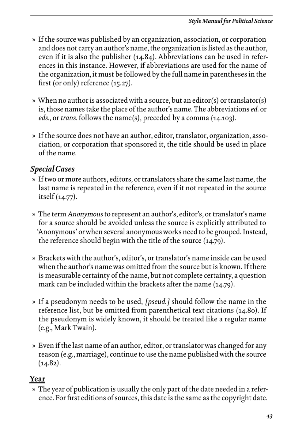 Style Manual for Political Science - Apsa, Page 49