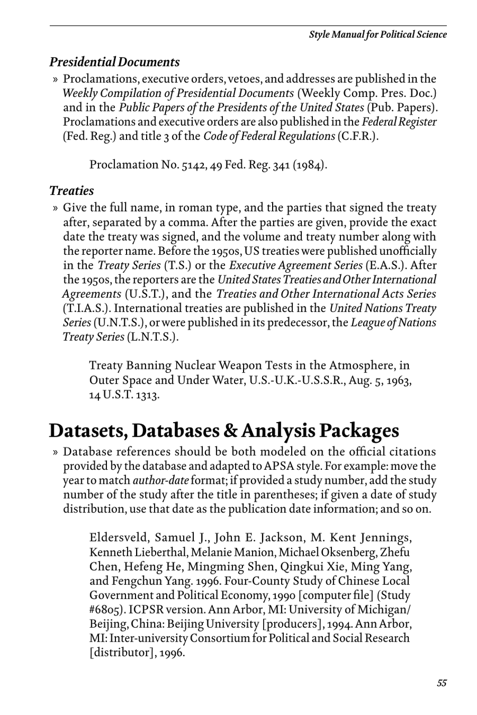 Style Manual for Political Science - Apsa, Page 61