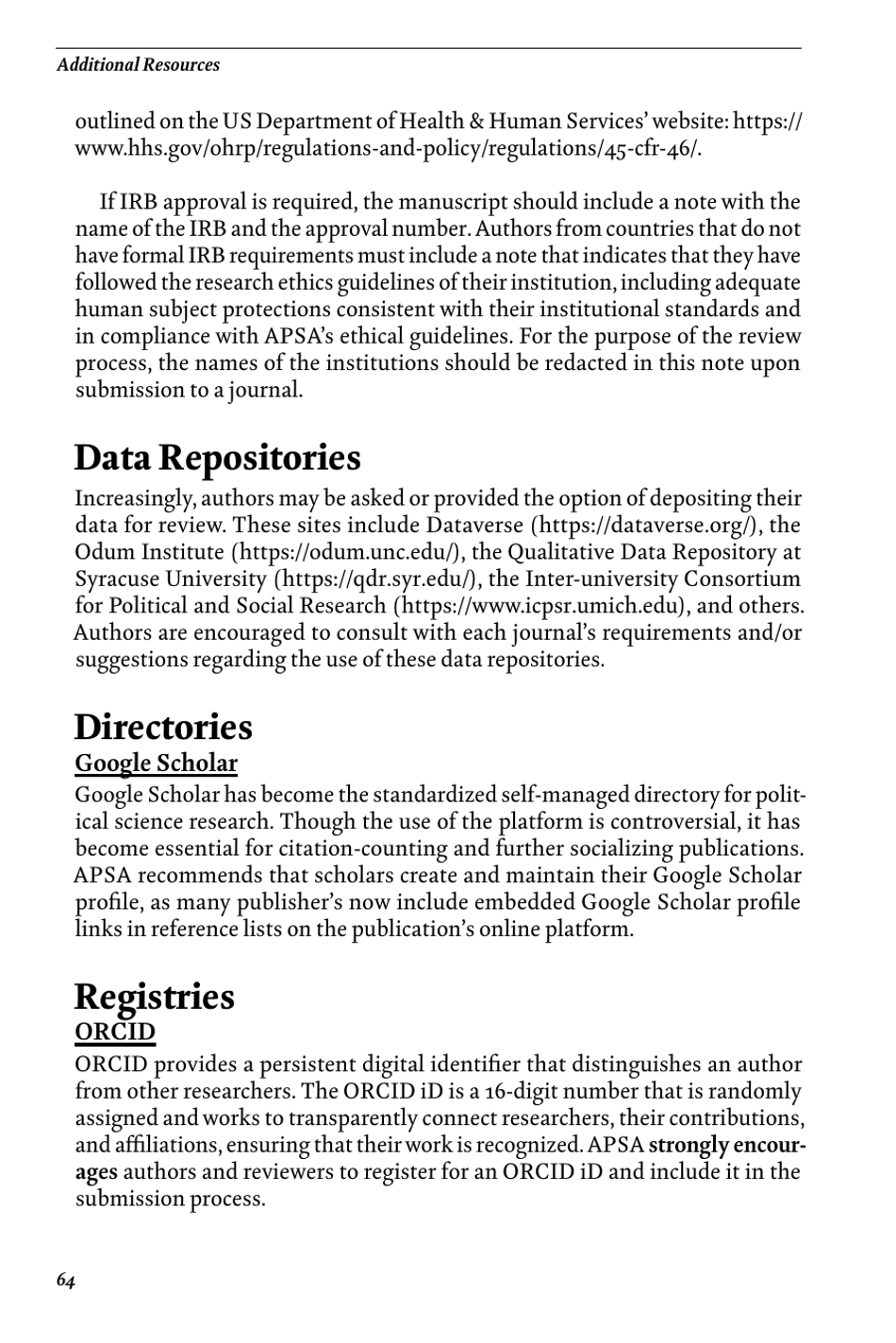 Style Manual for Political Science - Apsa, Page 70