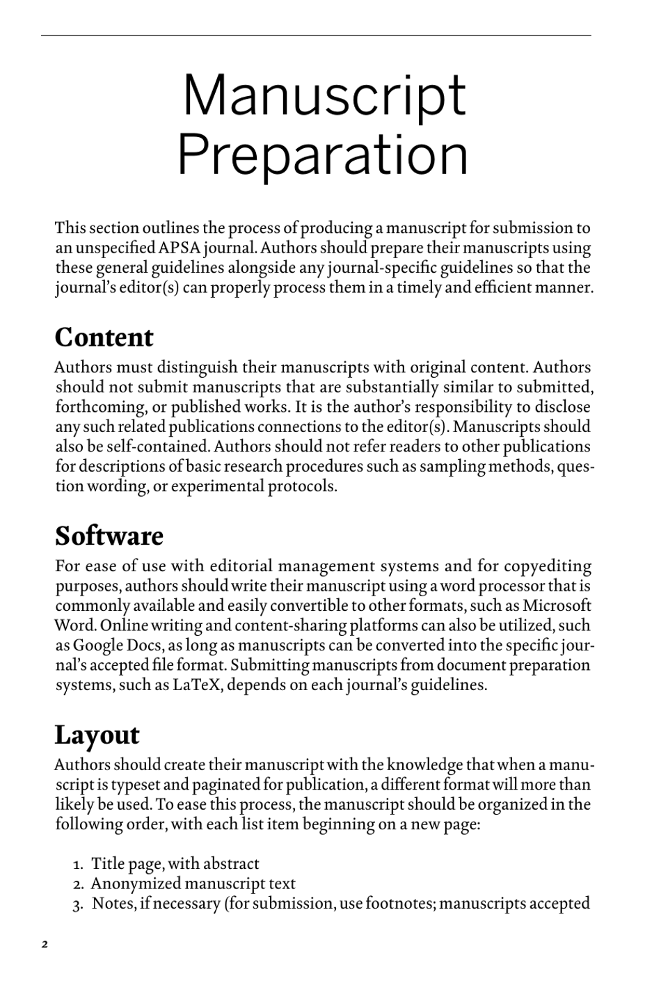 Style Manual for Political Science - Apsa, Page 8