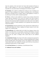 Residential Rental Agreement Template - Arkansas, Page 7