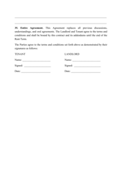 &quot;Residential Rental Agreement Template&quot; - Arkansas, Page 8