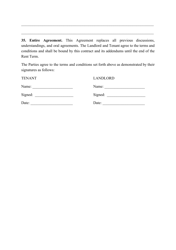 Residential Rental Agreement Template - Delaware, Page 8